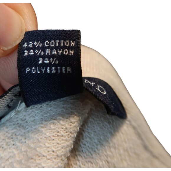 LANDS END Tan Heather Cowl Short Sleeve Sweatshirt Dress w/ Pockets Size 3X - Picture 9 of 9